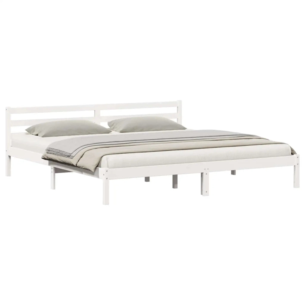 Struttura del letto con testiera-Giroletto con Testiera Bianco 208.6 x 157.6 x 69.4 cm 146186