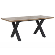 Tavolo allungabile da pranzo in legno scuro MDF 140/180 Tavolo minimalista da 4-6 posti