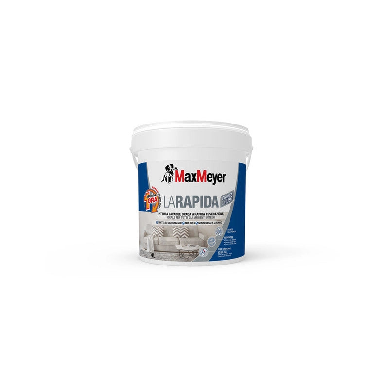 MAX LAVABILE LA RAPIDA LT.4 BIANCO OPACO- 1,0 pz