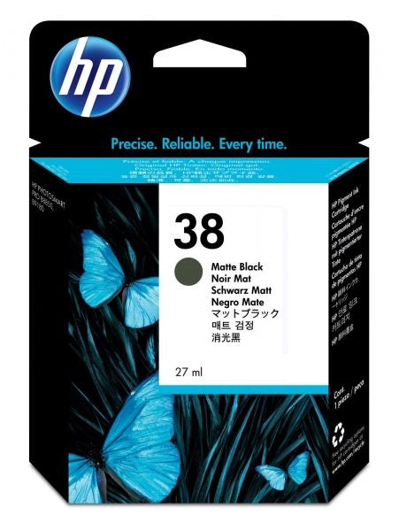 HP 38 cartuccia d'inchiostro 1 pz Originale Resa standard Nero opaco