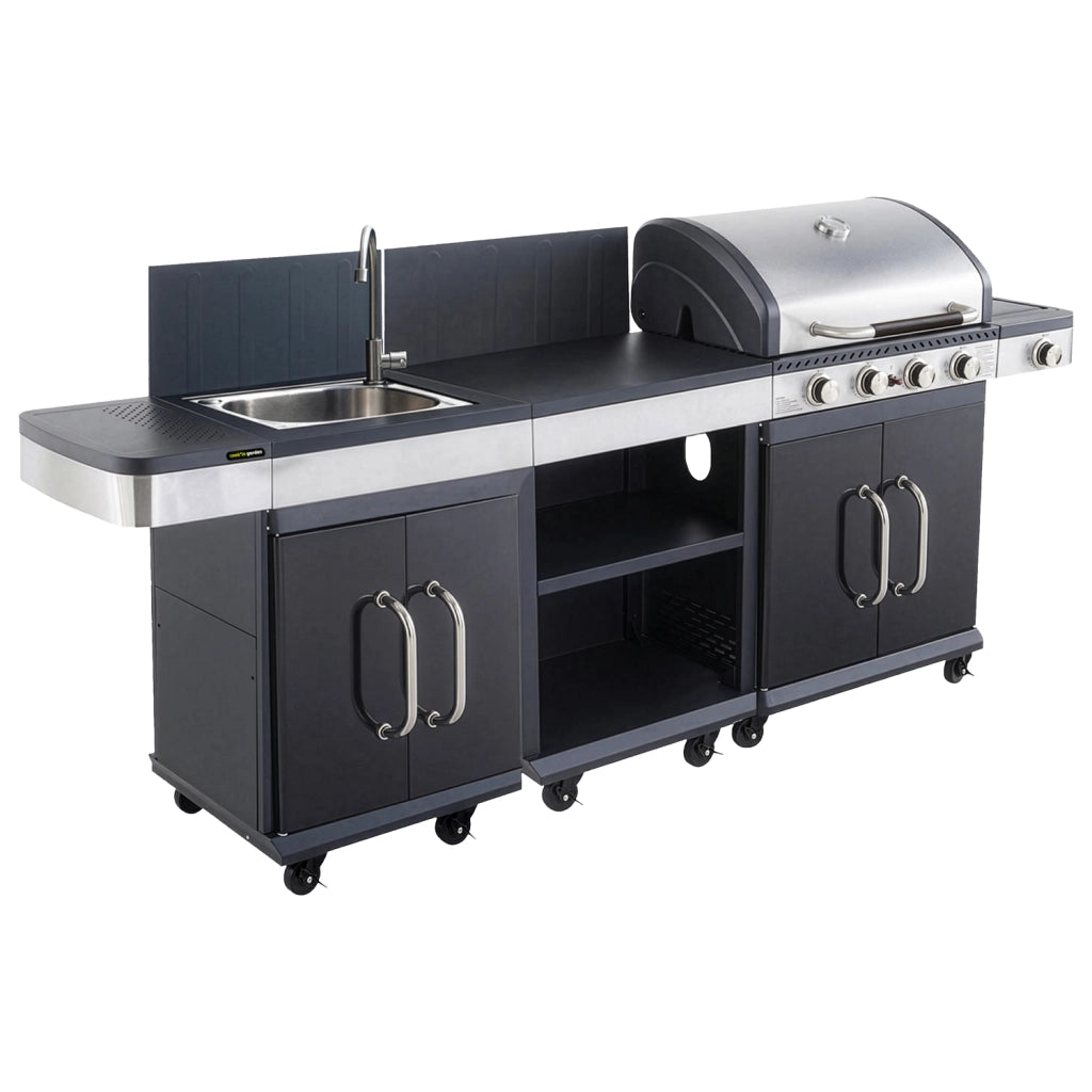 COOK'IN GARDEN - Cucina modulare da esterno FIDGI 4 con copertura