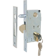 SERRATURA CANCELLO INFILARE A GANCIO 447PB IBFM  B.Q ZINC F.MM 25 C.SAGOM M1+Q8 E.MM 40