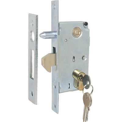 SERRATURA CANCELLO INFILARE A GANCIO 447PB IBFM  B.Q ZINC F.MM 25 C.SAGOM M1+Q8 E.MM 40