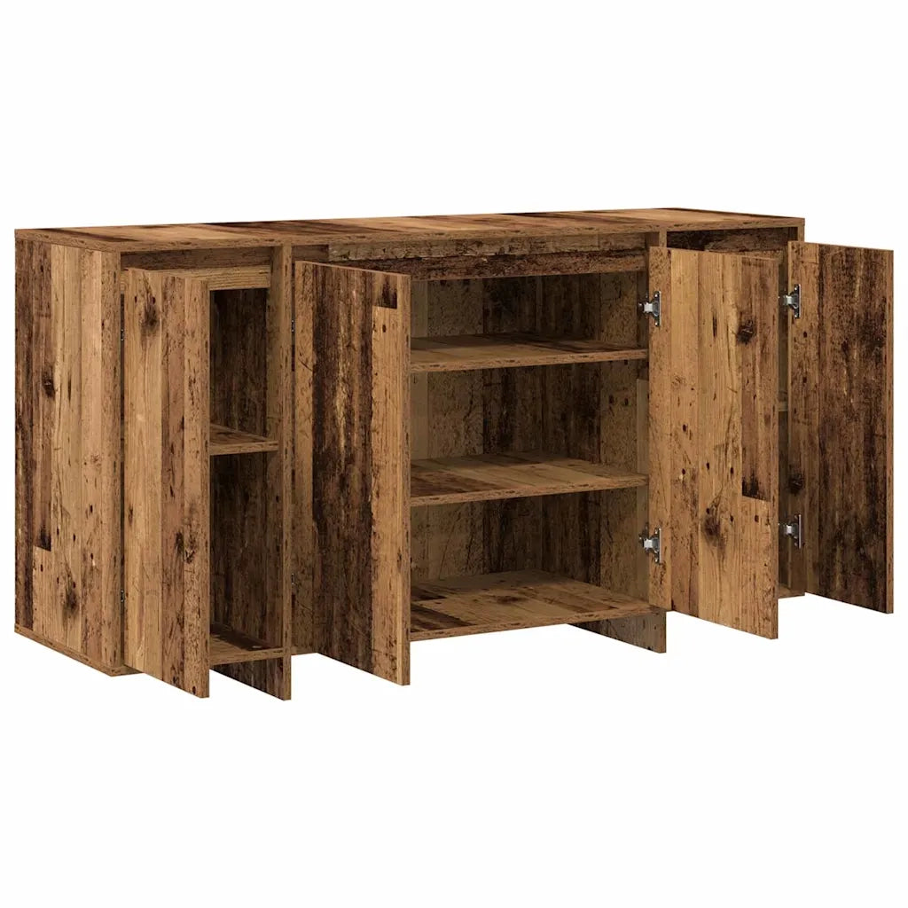 Credenza | Madia | Buffet da pranzo | Armadio da pranzo Legno vecchio 135 x 41 x 75 cm Legno multistrato
