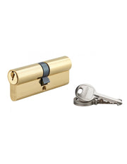 Cilindro europeo SA 40 x 40 mm finitura ottone, 3 chiavi con vite di 50 mm – THIRARD