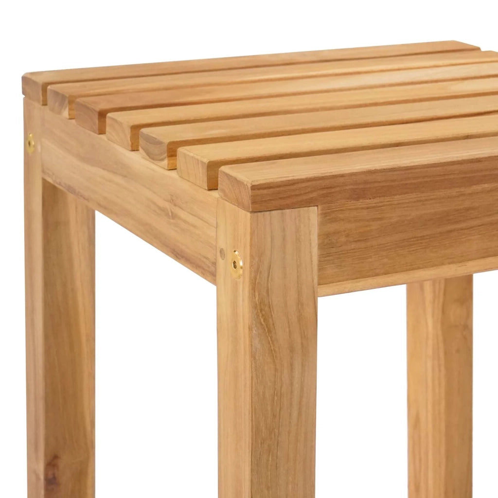 Sgabello da bar 2 pcs Marrone Legno di teak solido 42030009