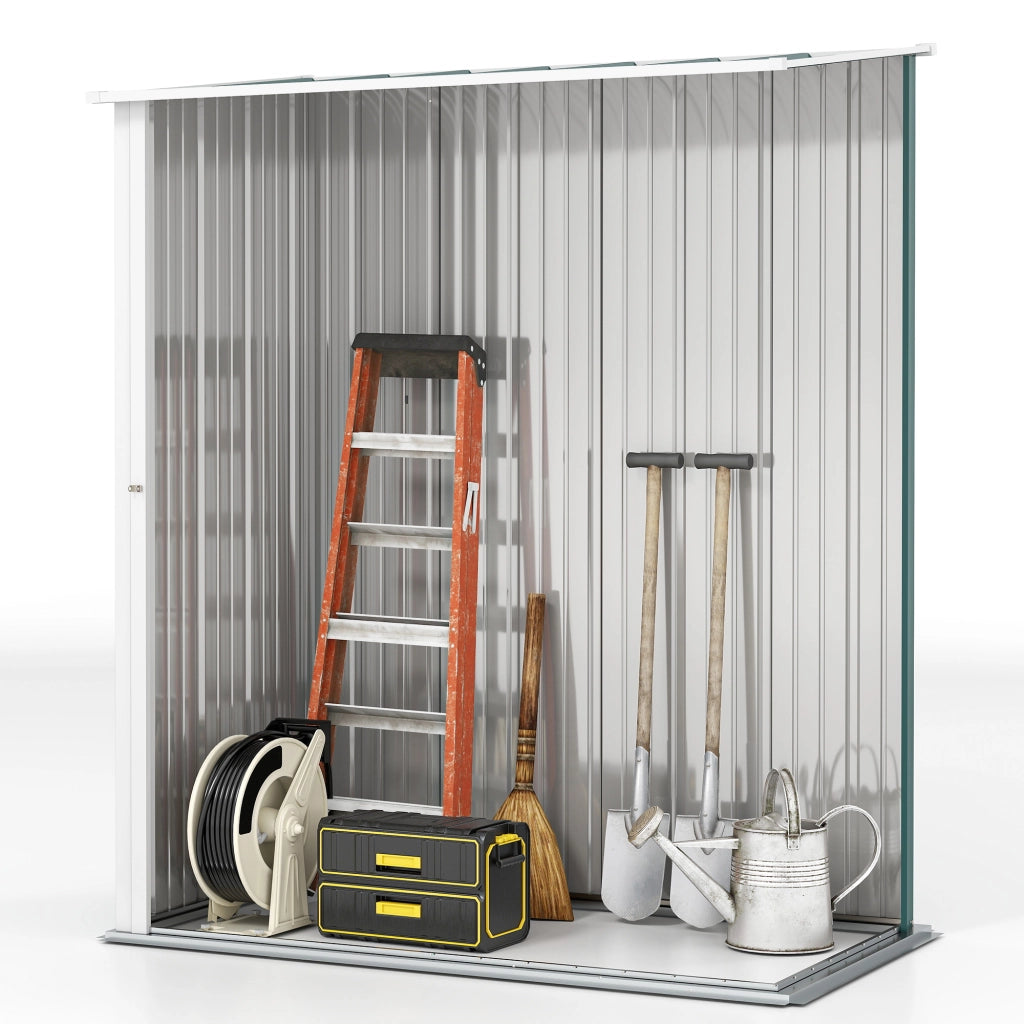 Casetta da Giardino in Acciaio ¨C Xylo ¨C Verde, 161.5x94.5x196cm, Porta Attrezzi con Catenaccio