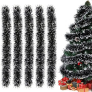 5 pezzi di nastri neri per decorazione natalizia