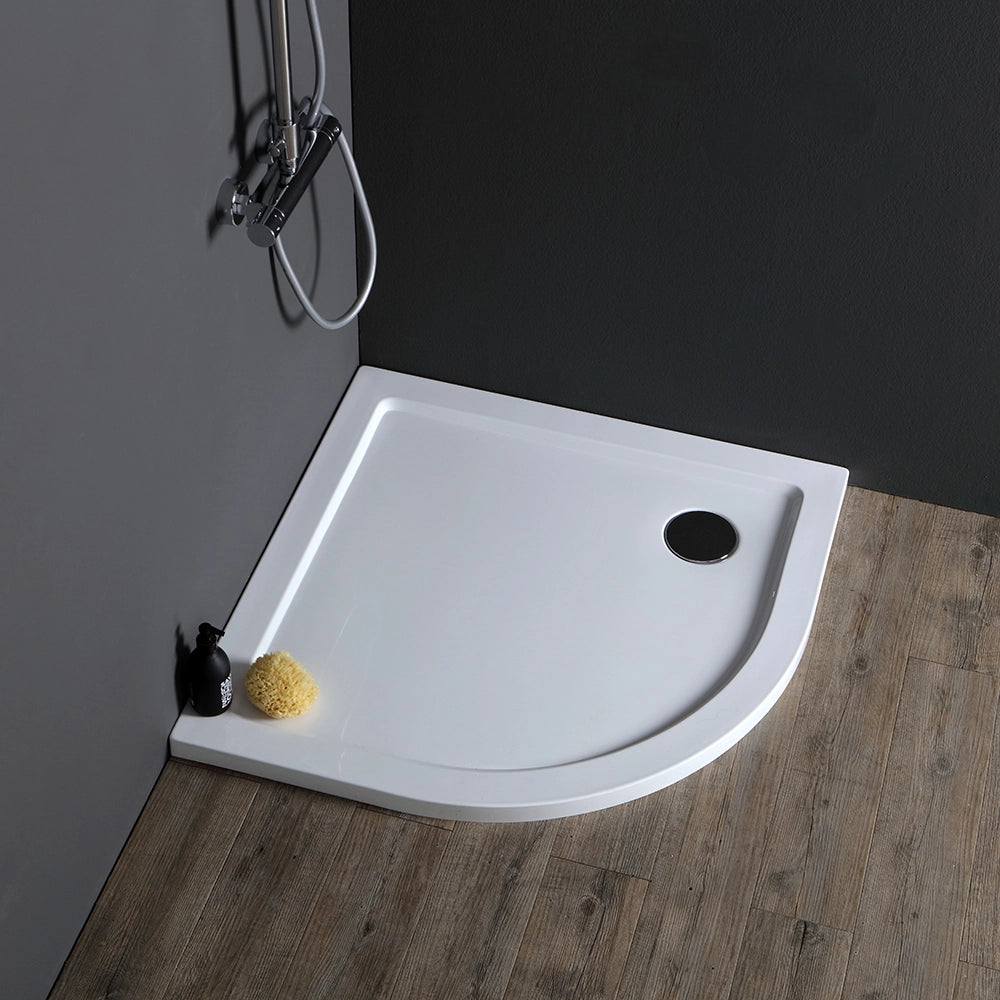 Piatto doccia semicircolare 80 cm acrilico