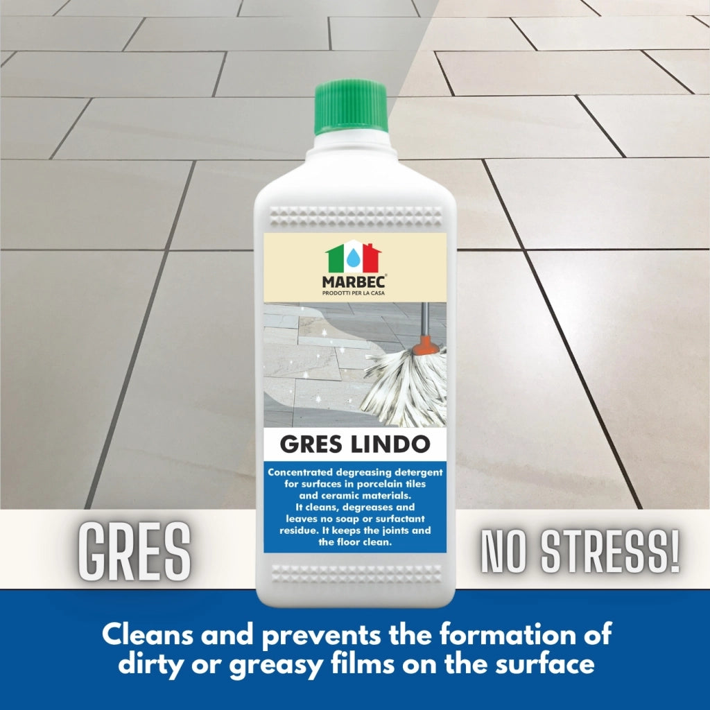 Detergente per gres porcellanato GRES LINDO   1LTx6Pz