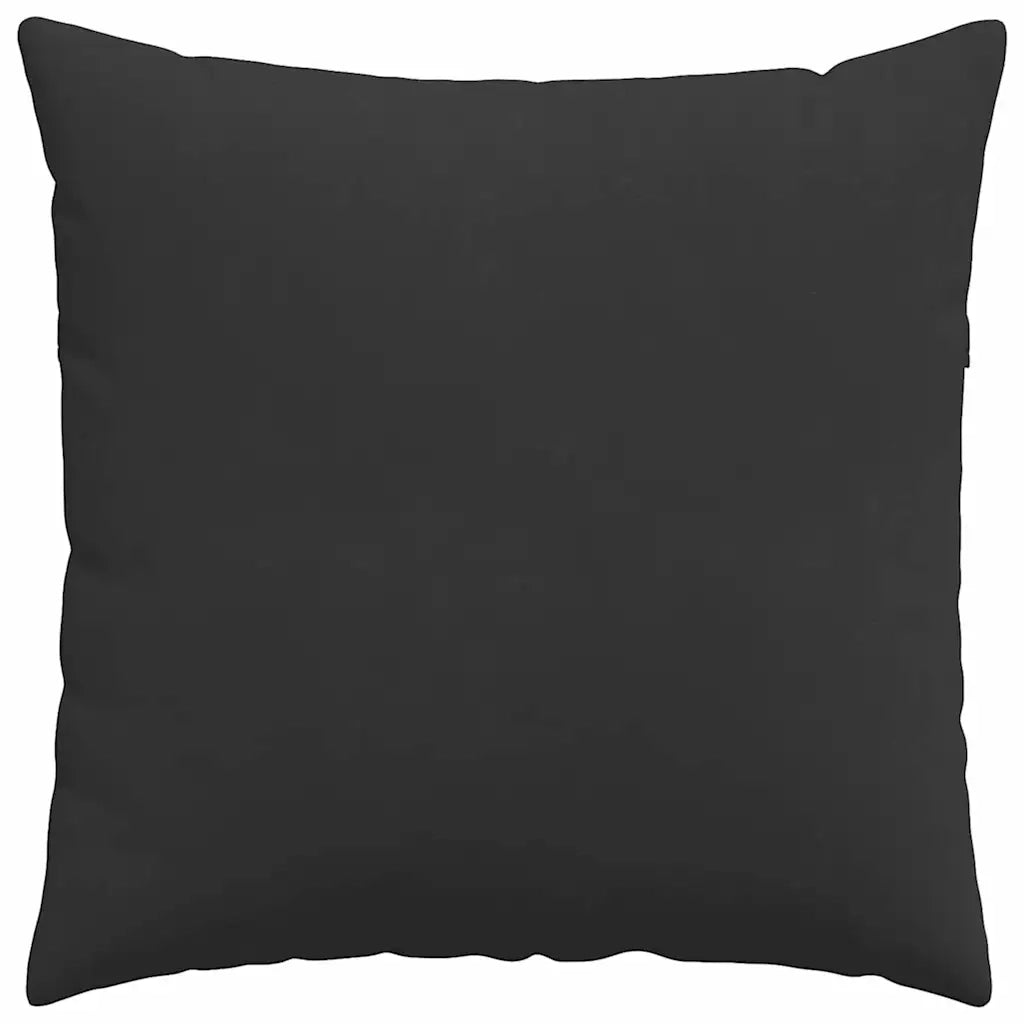Cuscini da Divano 2 pz | Cuscini per sedie Nero 80 x 80 cm Tessuto