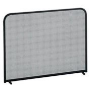 Parascintille acciaio nero camino h.48x65 cm.  Made in Italy