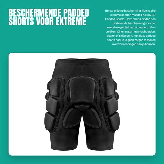 Shorts da Protezione 3D - Pantaloni con Piastra EVA - Cintura Antiscivolo - Resistente allo Shock - Protezione Multi-direzionale della Caviglia - Ideali per Snowboard e Sci - Indumenti di Protezione