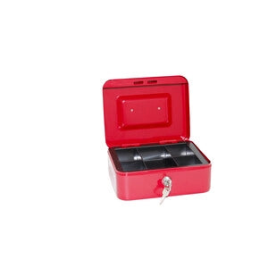 C CASSETTA PORTAVALORI ROSSO 3003 20X16X9CM