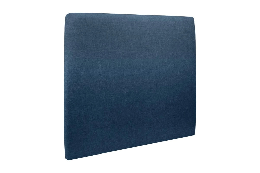 Testiera in tessuto natté blu oceano liscio L135 cm