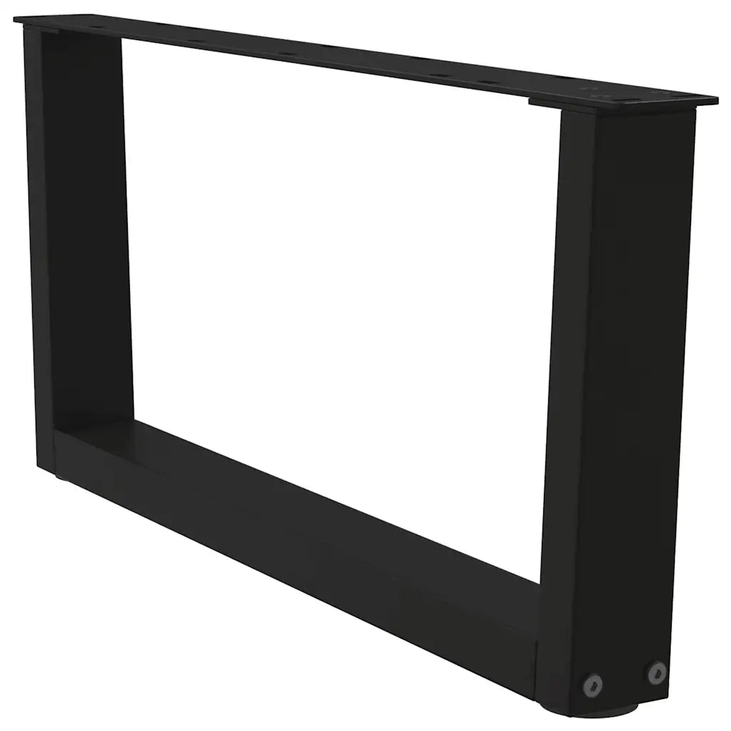 Gambe per Tavolino da Caffè a Forma di V 2 pz Nere 70x(30-31,3) cm Acciaio 4012616
