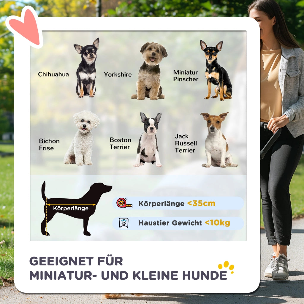Carrello pieghevole per cani e gatti ¨C Minimal ¨C con cuscino, rete e tasche