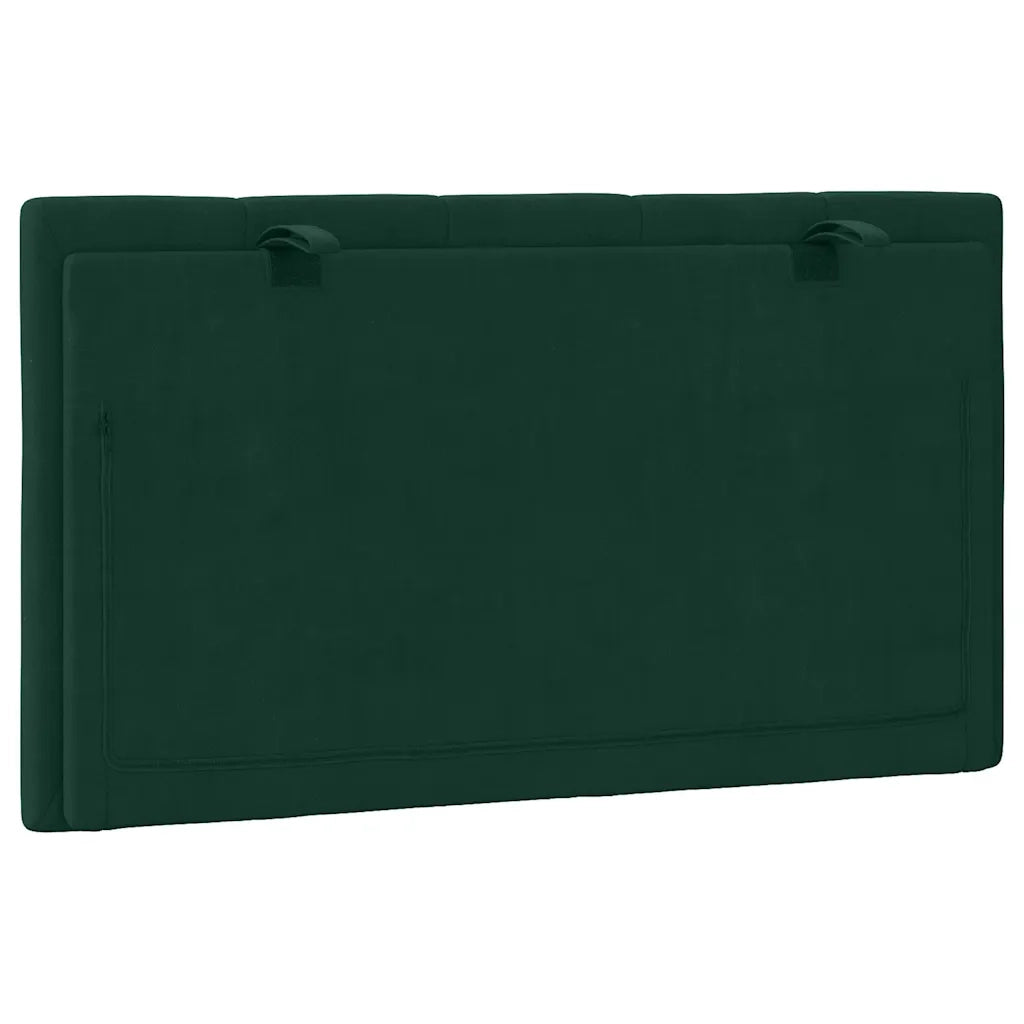 Cuscino Testiera Hanko Verde Scuro 90 cm in Velluto 374652