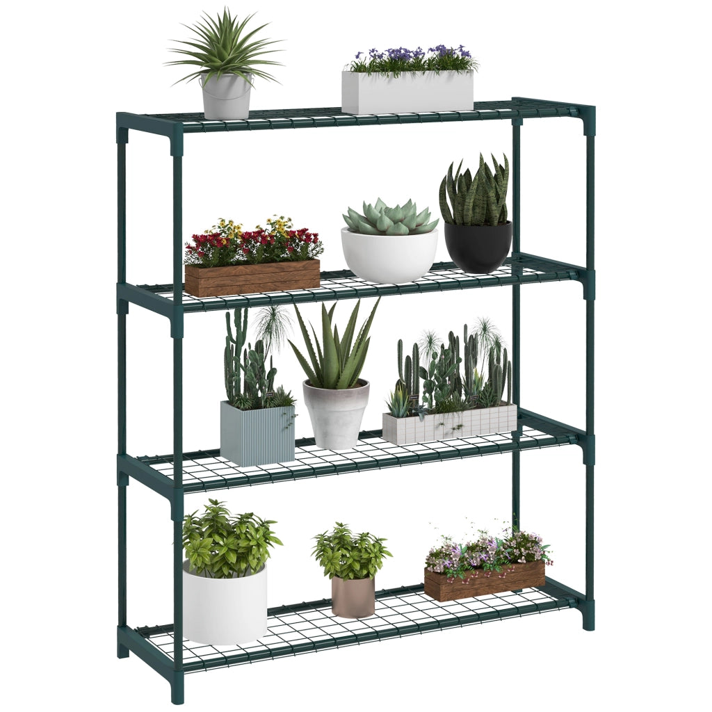 Sostegno per Vasi 4 Livelli ¨C Zephmum ¨C Verde 89x28x107 cm