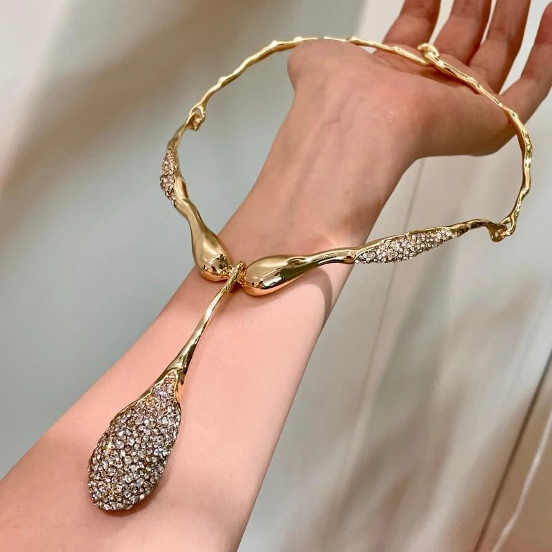 Collana con ciondolo a diamante irregolare fatto a mano, regalo di Natale o compleanno.