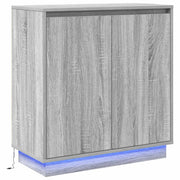 Credenza | Madia LED per Grigio Sonoma 71 x 34,5 x 75 cm