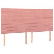 Testiera | Testata Rosa 200x5x118/128 cm Velluto