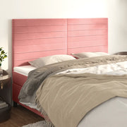 Testiera Rosa 180x5x118/128 cm Velluto 3116537