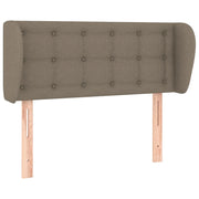 Testiera | Testata ad Orecchio Tortora 93x23x78/88 cm in Tessuto