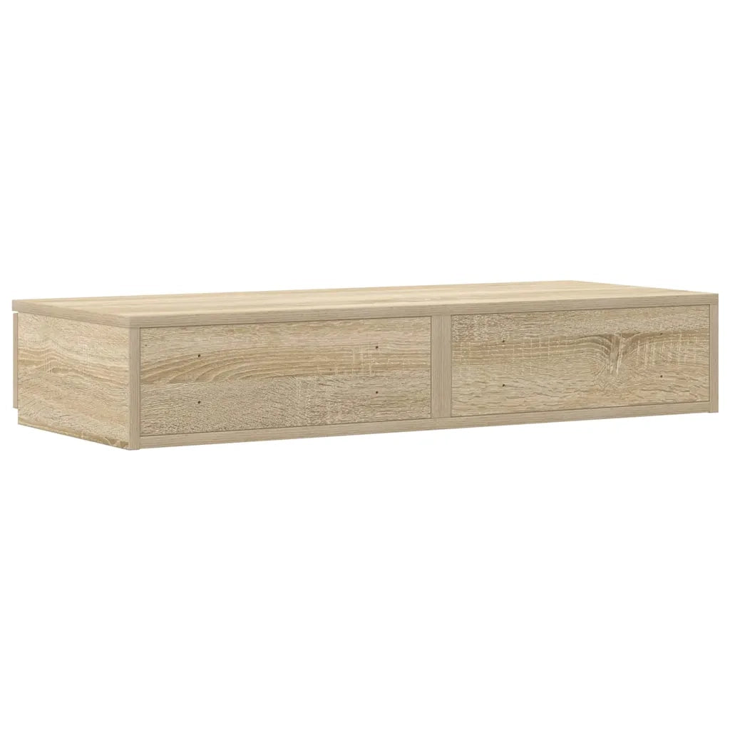 Cassetti per letto | Comodino | Armadio da Notte | Mobiletto da notte Rovere Sonoma 75 x 36,5 x 16,5 cm