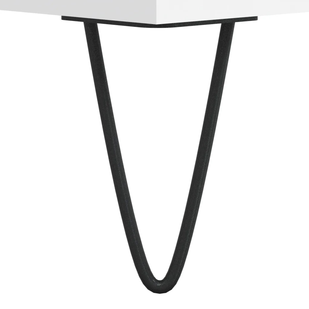 Mobile Porta TV Bianco 80x36x50 cm in Legno Multistrato 828964