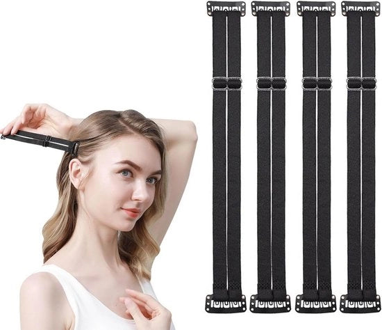 Trekriemen con clip e elastici, cinture di trazione per il viso, accessori per la bellezza, per uomo e donna, strumenti per la formazione del viso, riutilizzabili e regolabili, adattabili