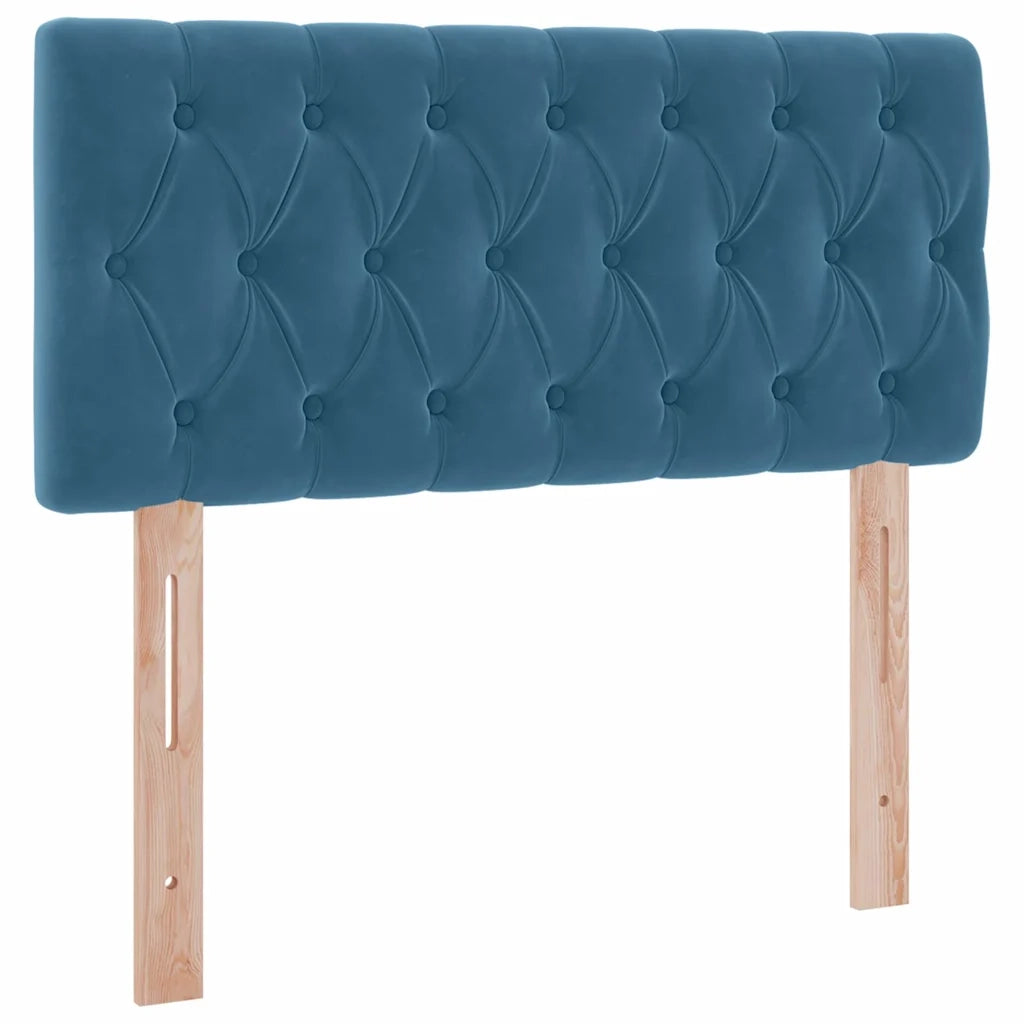 Letto con Contenitore Blu Scuro 90 x 200 cm Velluto 3370795