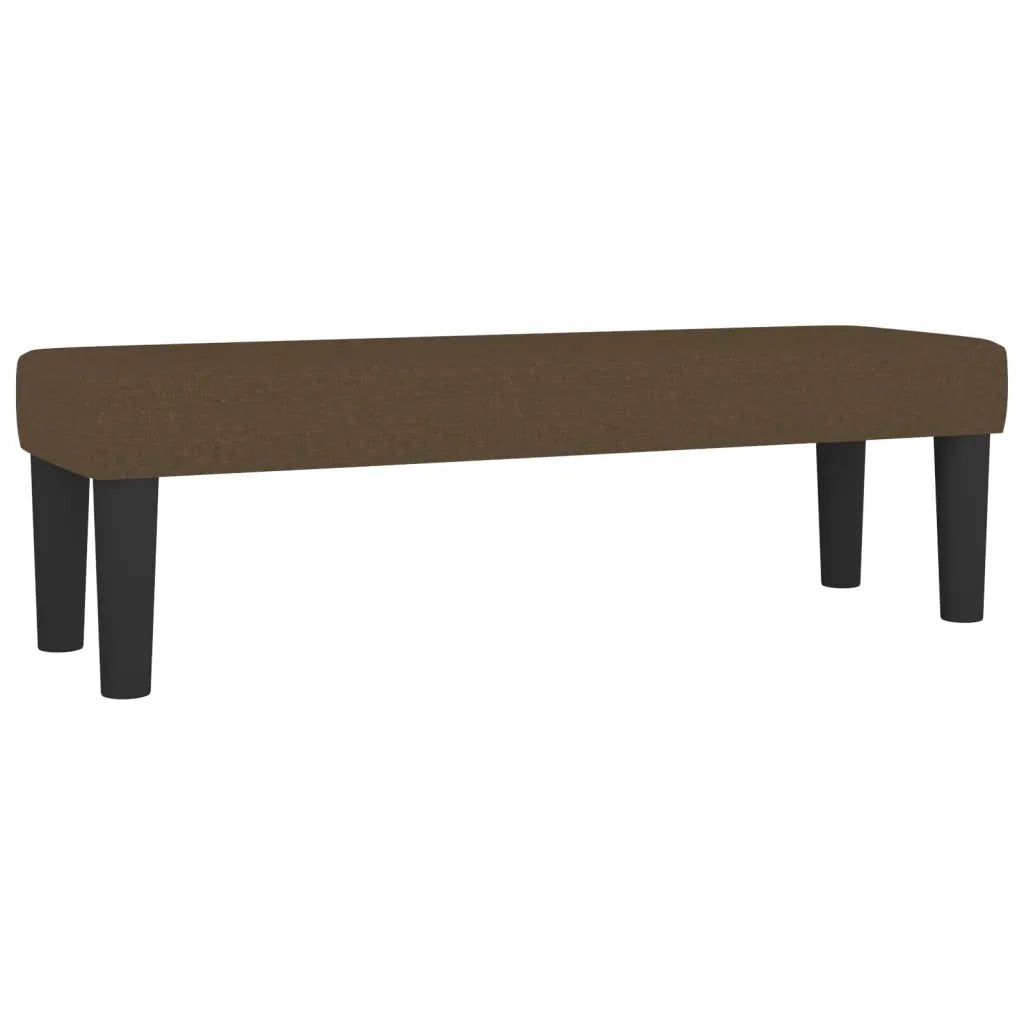 Giroletto a Molle con Materasso Marrone Scuro 140x190cm Tessuto 3136512
