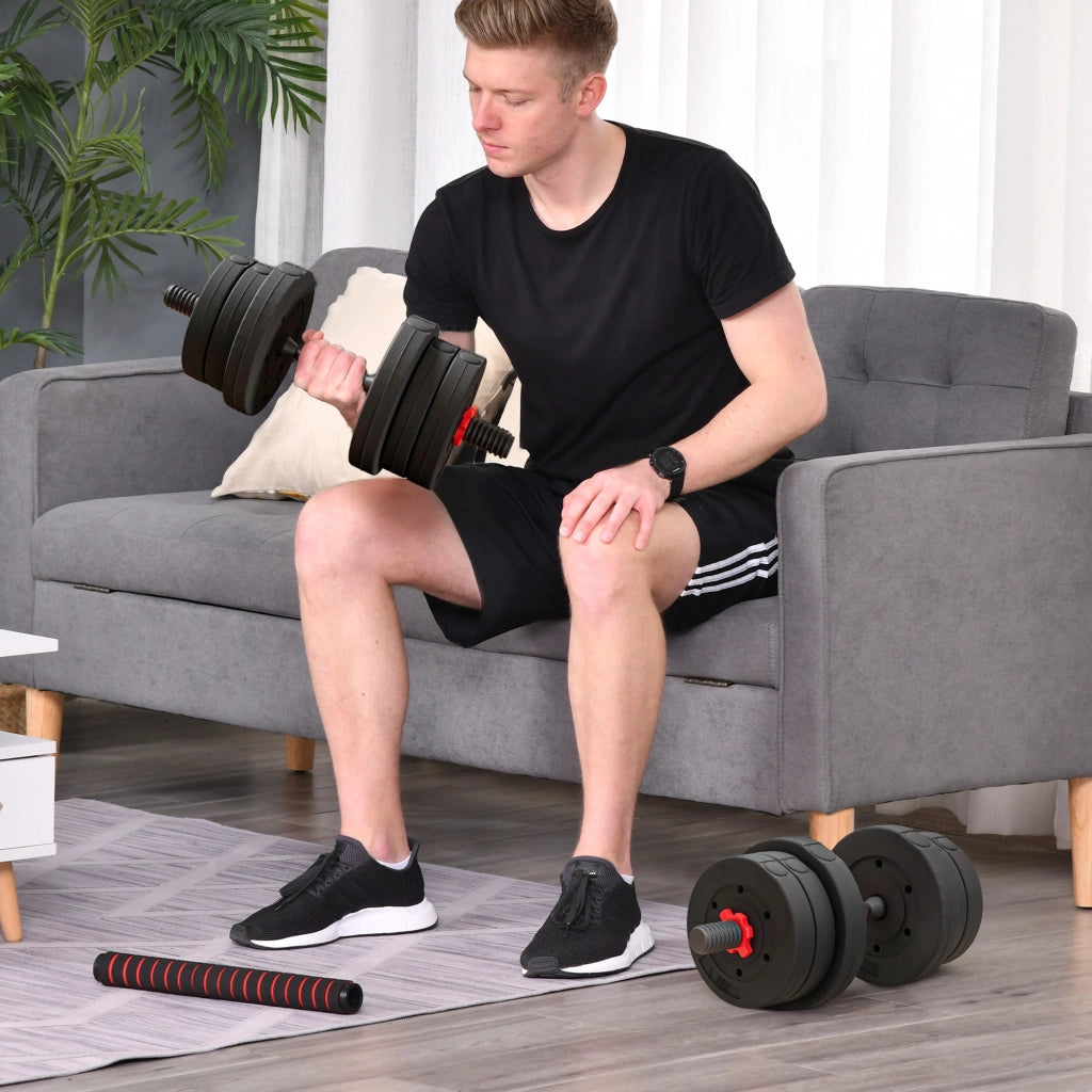 Set Hantel 2 in 1 20 kg ¨C Minimal ¨C Nero