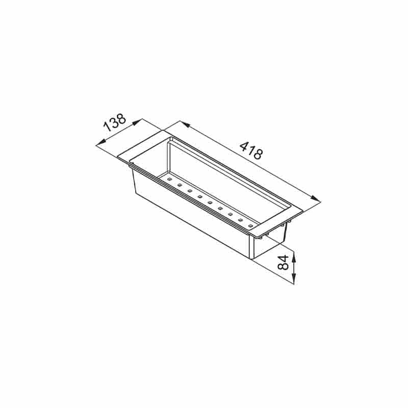 ACCESSORIO ELLECI COLANDER ELEMENT 418 MATERIALE POLIPROPILENE NERO - AVP035BK
