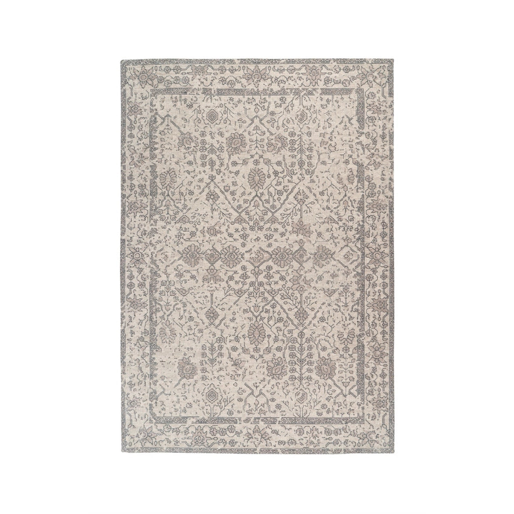 Tappeto Percy 100 in Cotone e Poliestere Crema