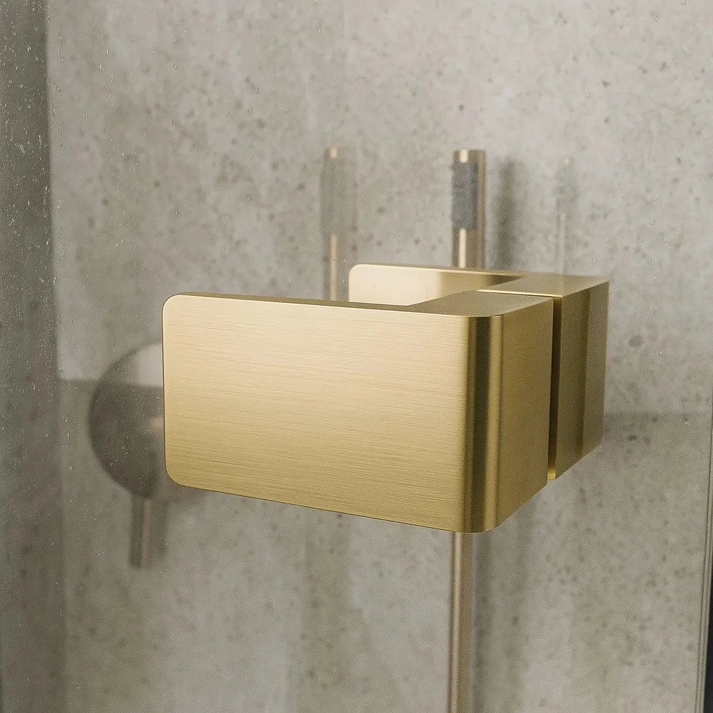 Cabina Doccia Rea Atlas 90x100 Brush Gold destra