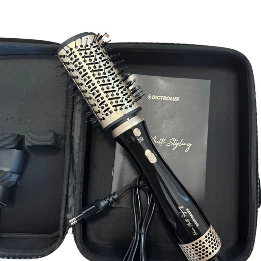 Trade Shop - Kit Spazzola Phon Multiuso Modellante Ad Aria Calda 6 In 1 700 W Con Valigetta Accessori -