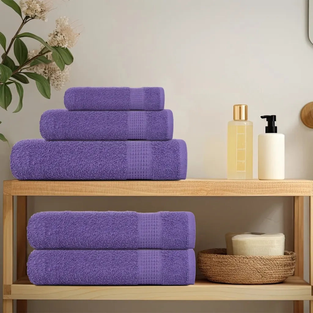Asciugamani da doccia FROGN 10 pz | Teli per bagno Viola 70x140 cm 360 g/m2