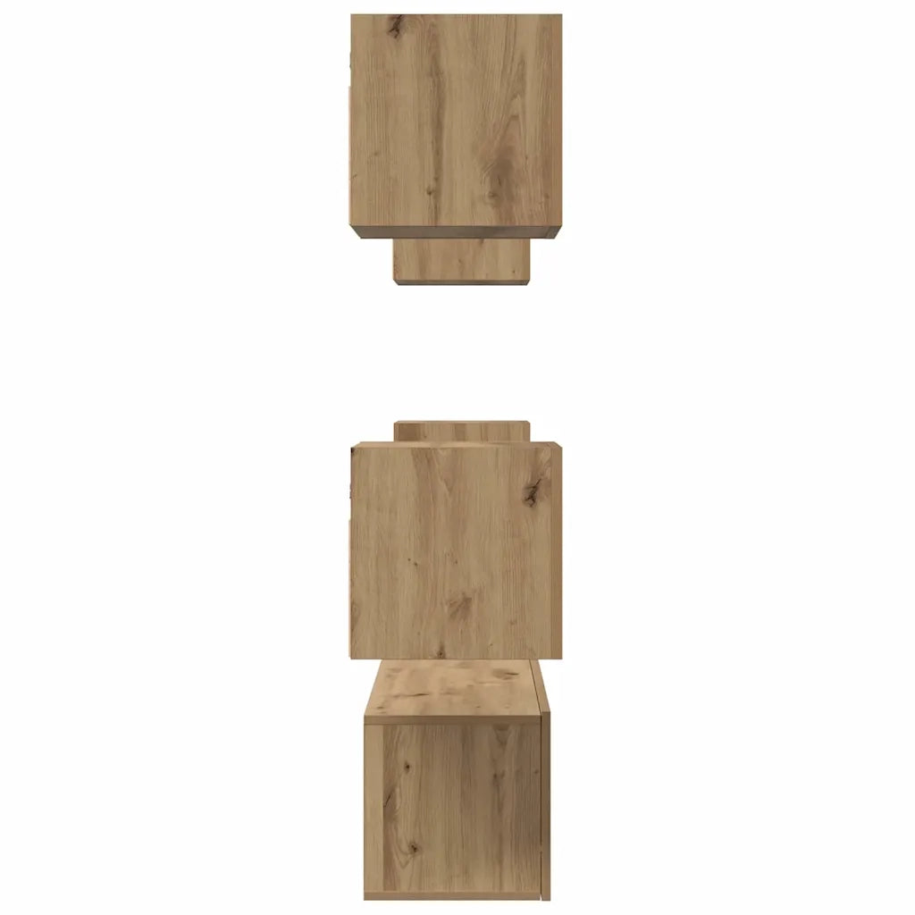 Set mobile TV 6 pz-Credenza per TV Rovere artigianale Legno multistrato 175961