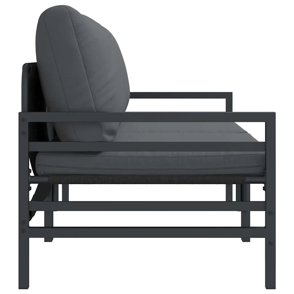 Divano da Giardino-Mobili da Esterno 2 Pezzo Antracite 80 x 80 x 71 cm Acciaio 102733