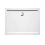 Piatto doccia 70x120 cm rettangolare ribassato EASYFLAT resina H3.5 cm MONACO Bianco