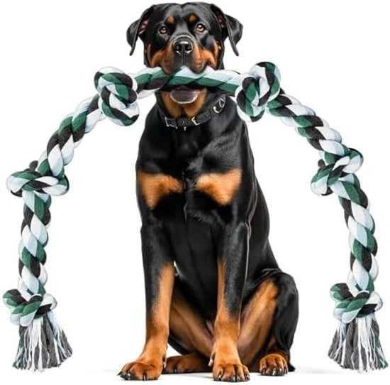 Trottola Robusta per Cani con Molte Fili - Giocattolo per Cane Grande con Lunghezza Estesa