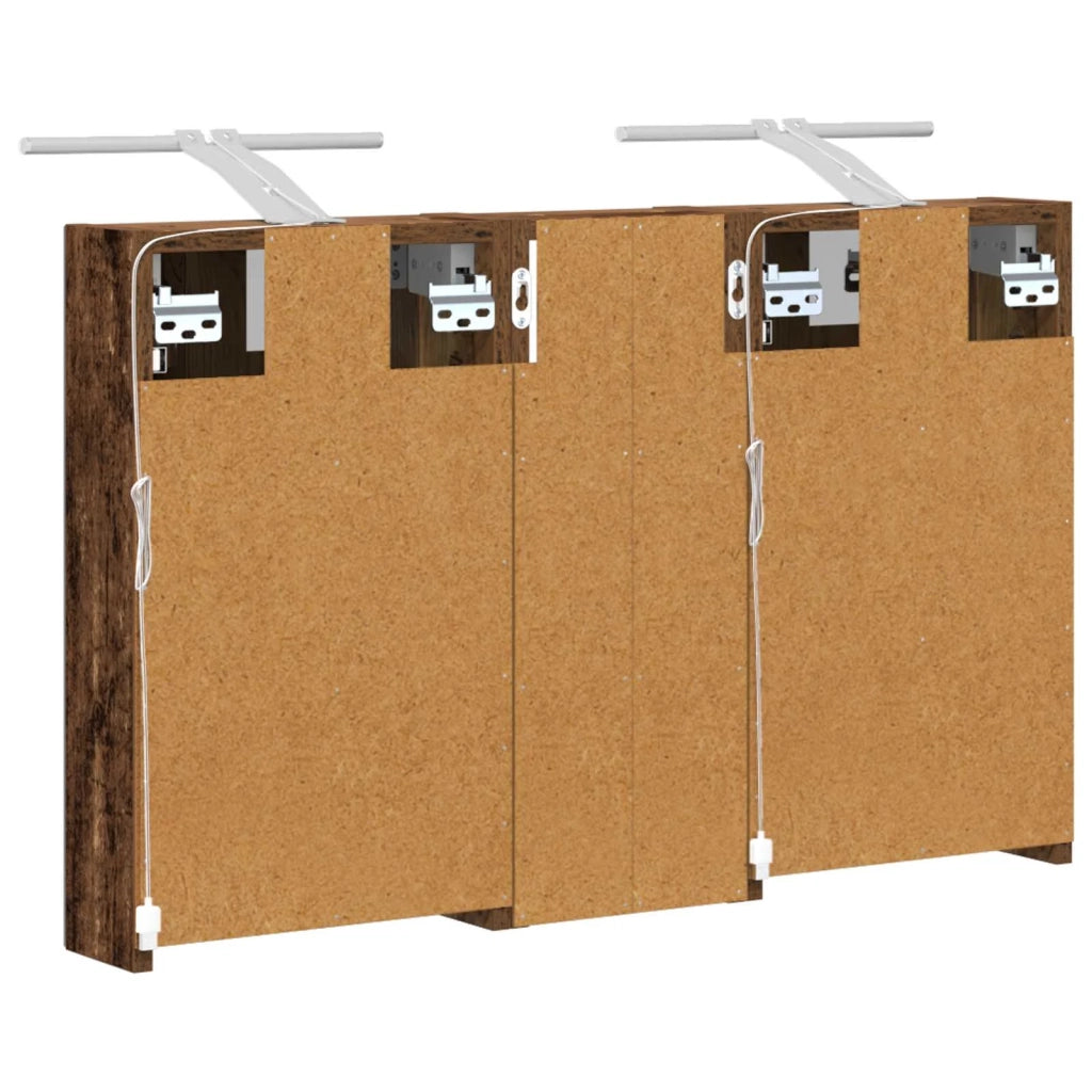 Set di Armadi da Bagno | Armadio da bagno con lo scaffale 3 pz 80 x 10,5 x 50 cm