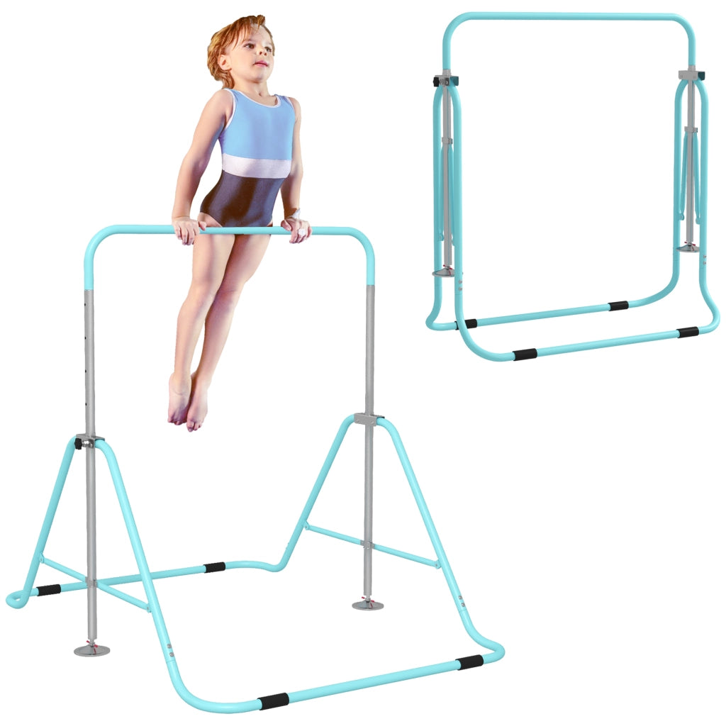 Barra per ginnastica artistica pieghevole regolabile ¨C Minimal ¨C Blu