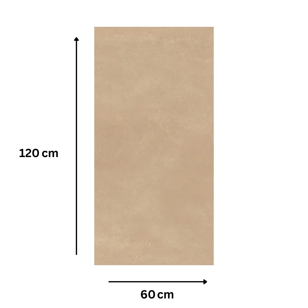 Piastrella gres porcellanato rettificata sabbia naturale 60x120 cm *** misura 34,56 m2, confezione 1