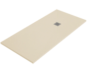 Piatto doccia ARDESIA 75x170 cm Crema griglia in acciaio