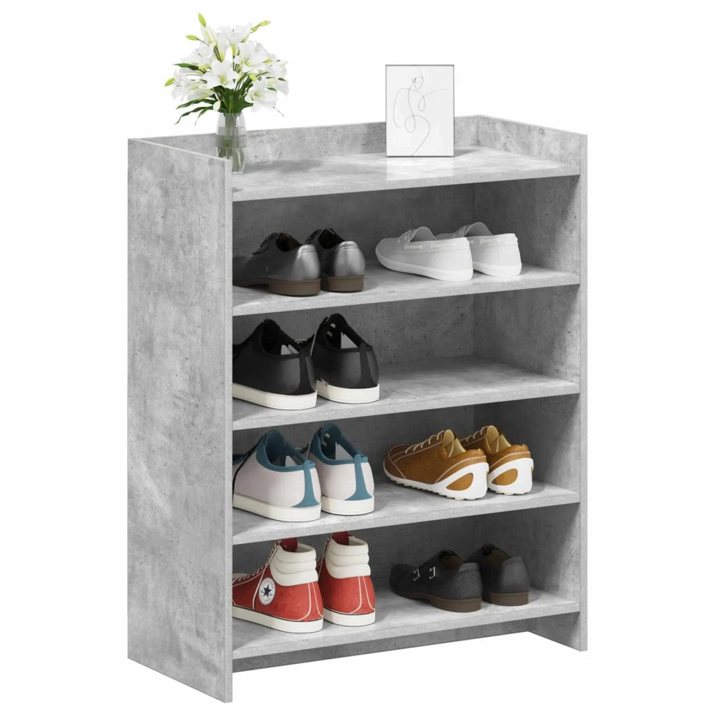 Mobile per scarpe Grigio Cemento 73,5 x 36 x 92 cm 8011318