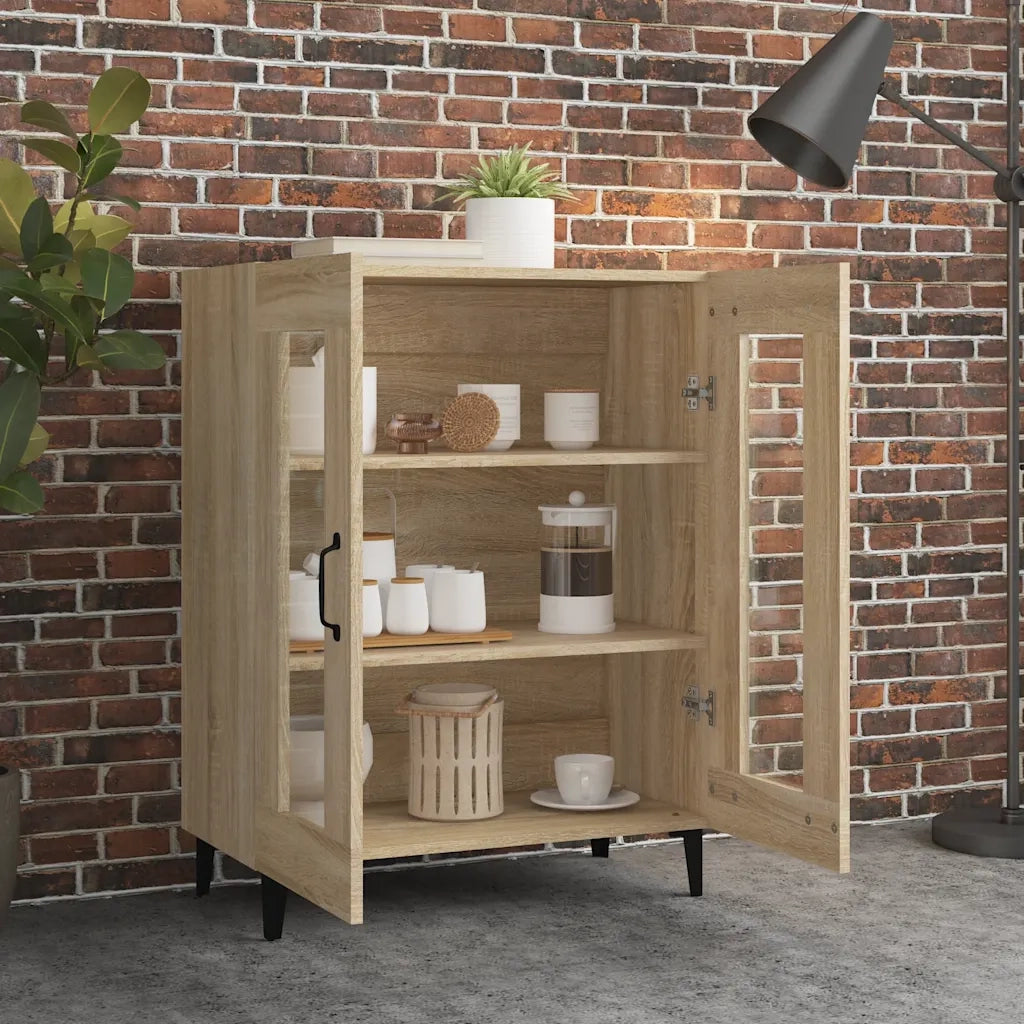 Credenza Rovere Sonoma 69,5x34x90 cm in Legno Multistrato 812126