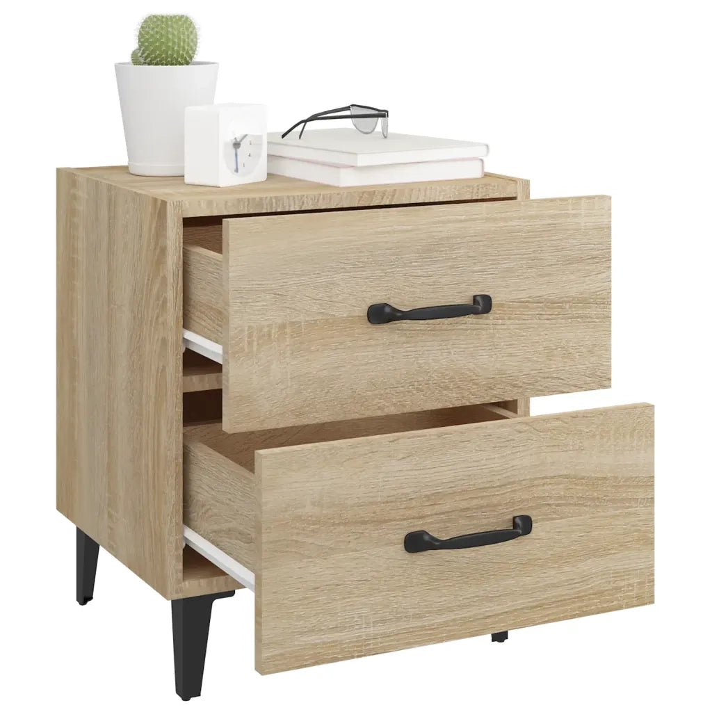 Comodino-Tavolino da notte Rovere Sonoma 40x35x47,5 cm 451454